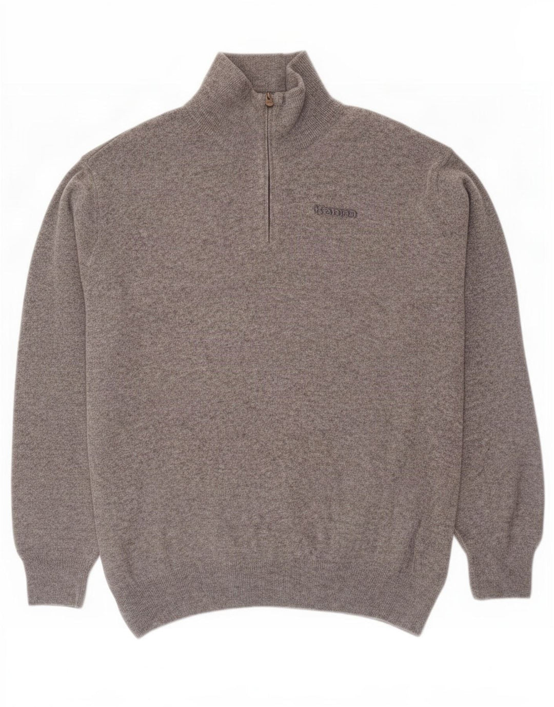 Kappa Pull col zippé pour homme 2XL Gris laine d'agneau