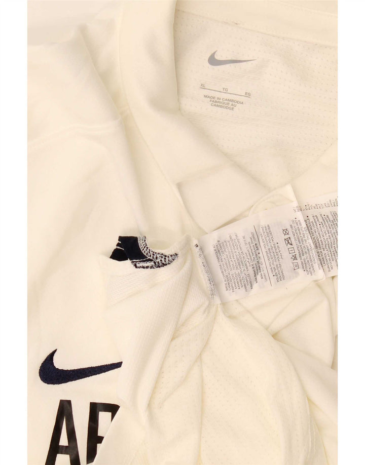Nike Polo Graphique Homme XL Blanc Cassé Polyester