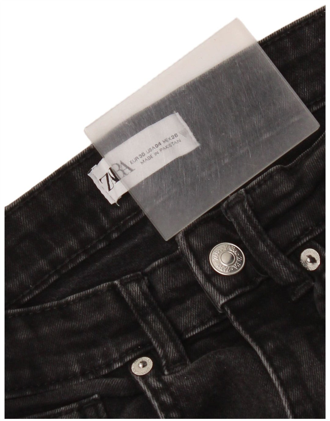 Zara Jean Bootcut Femme EU 36 XS W26 L25 Noir