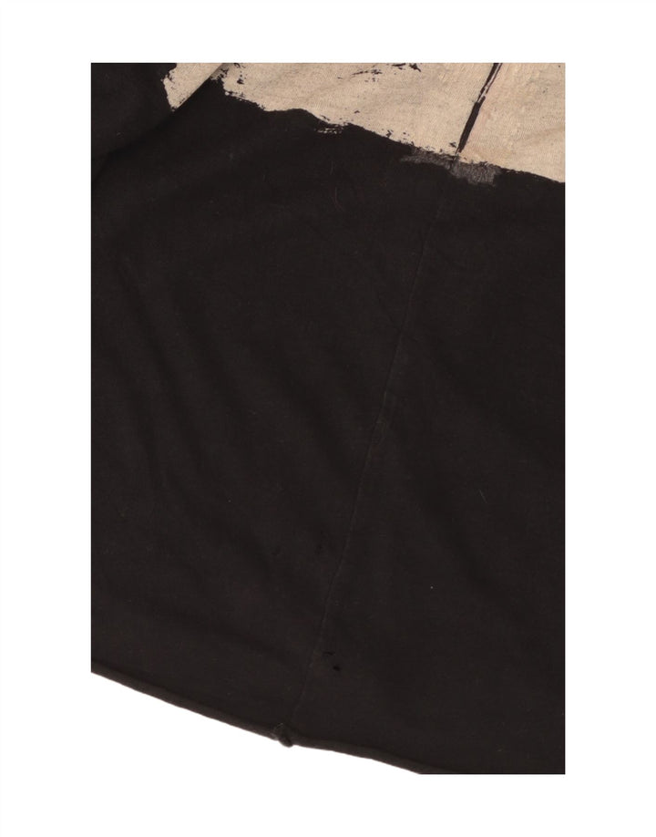 Zara T-shirt graphique pour femme UK 12 Noir moyen