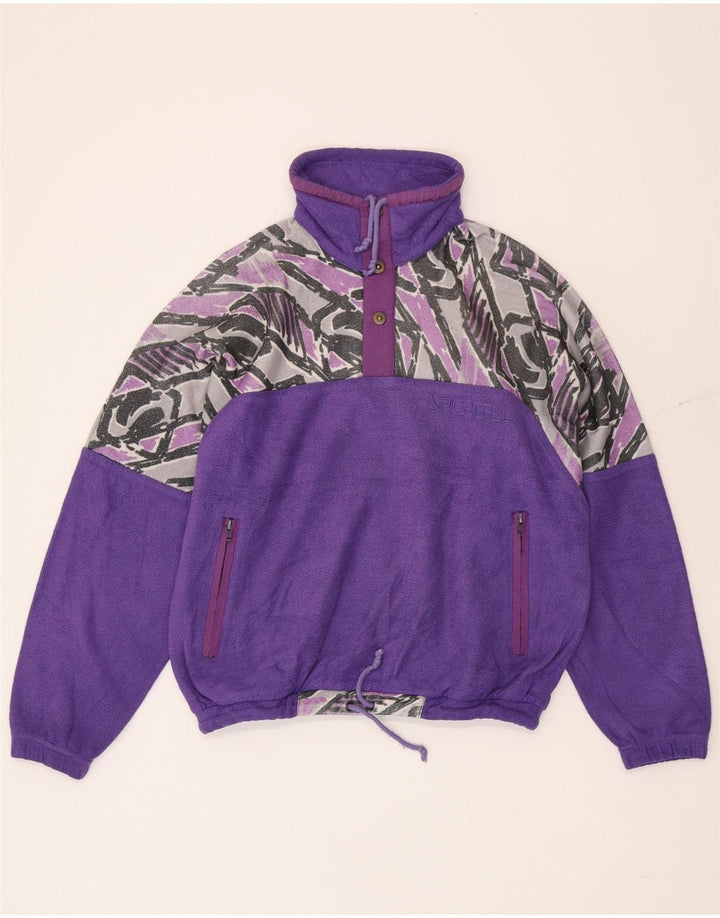 Sportful Pull polaire à motif abstrait IT 48 Violet moyen pour homme