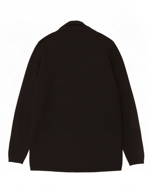 Zara Womens Open Cardigan Sweater UK 10 Small Noir Viscose