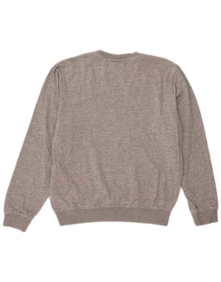 Kappa Sweat-Shirt Homme Gris Moyen Moucheté Coton