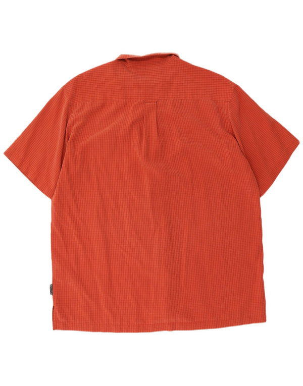 Columbia Chemise à Manches Courtes Titanium Homme XL Orange Vichy Modal