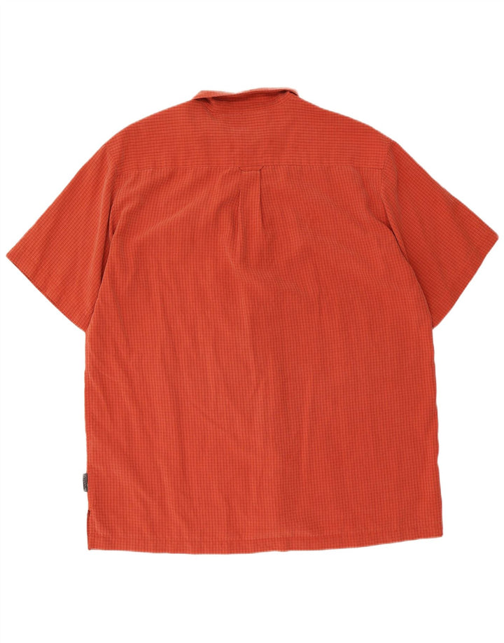 Columbia Chemise à Manches Courtes Titanium Homme XL Orange Vichy Modal