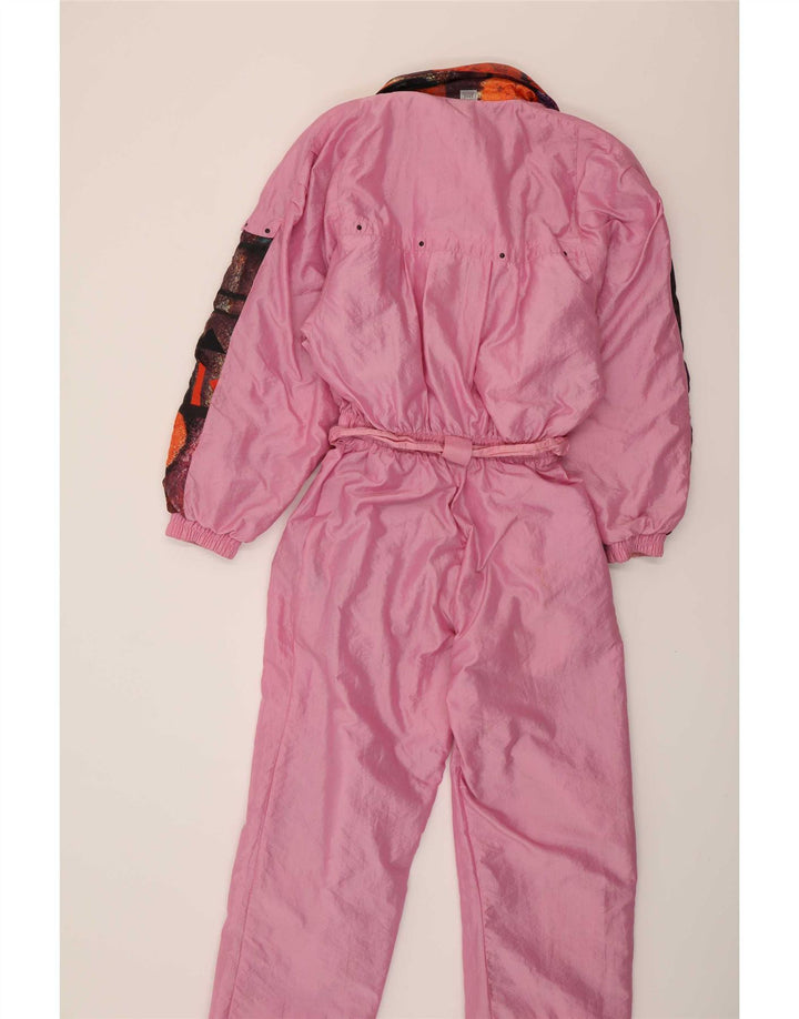 vintage Womens Réversible Ski Combinaison IT 42 Moyen Multicolore Géométrique