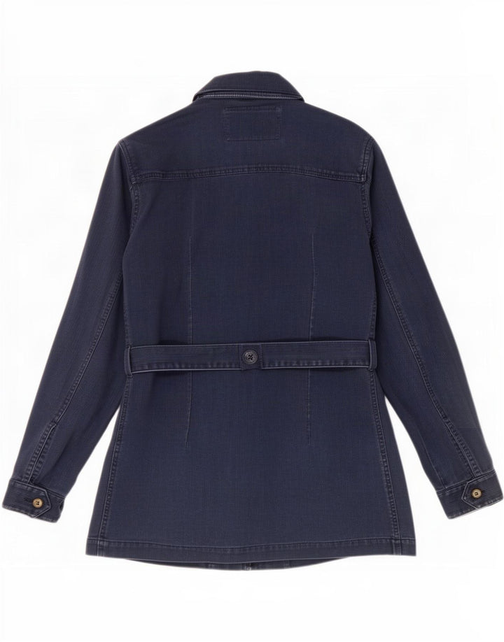 Rifle Veste militaire pour femme UK 10 Petit coton bleu marine