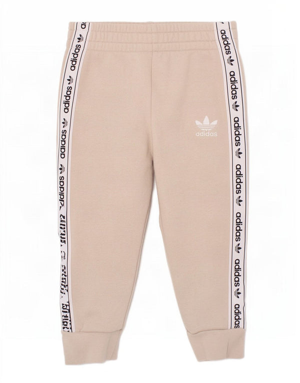 Adidas Pantalon de survêtement graphique pour bébé garçon 18-24 mois Beige Colourblock