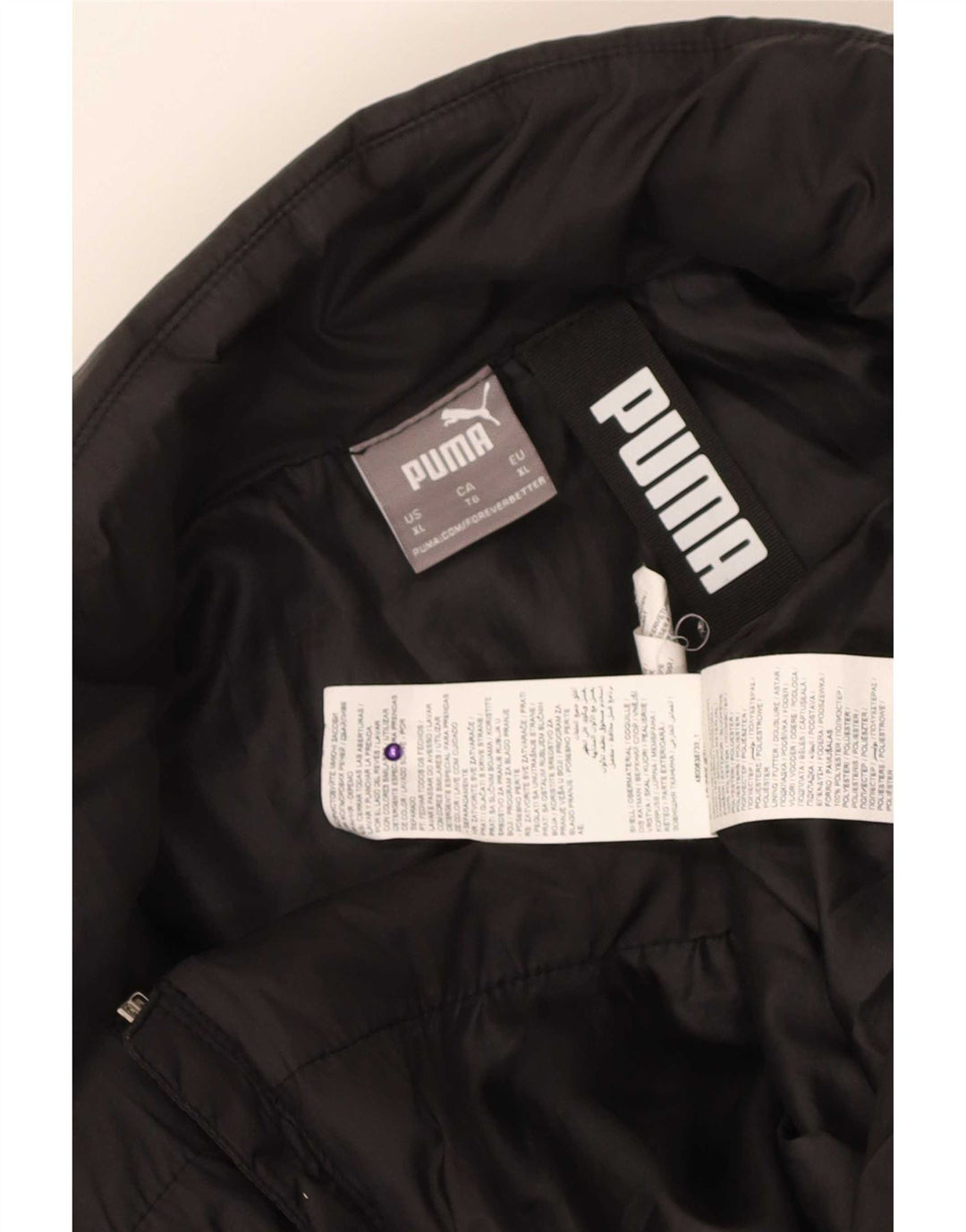 Puma Veste matelassée homme UK 42 XL Noir Polyester