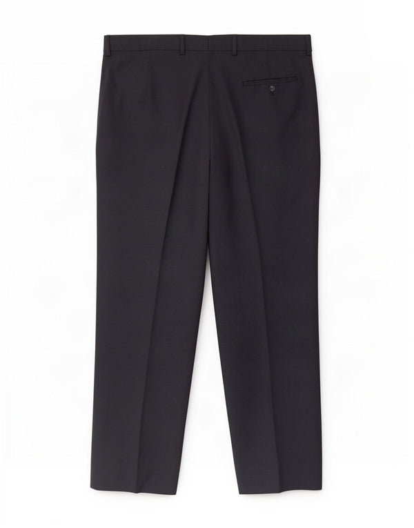 Marks & Spencer Pantalon de costume droit pour homme W36 L31 Bleu marine à fines rayures