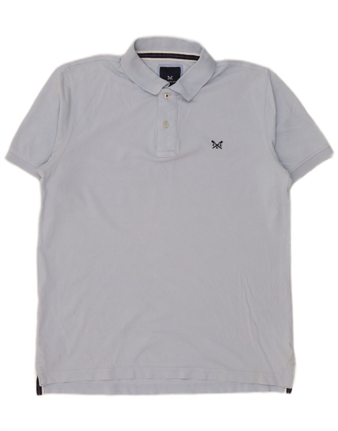 Crew Clothing Polo Homme Bleu Moyen Coton