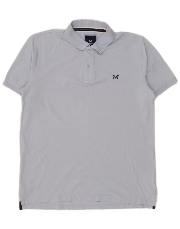 Crew Clothing Polo Homme Bleu Moyen Coton