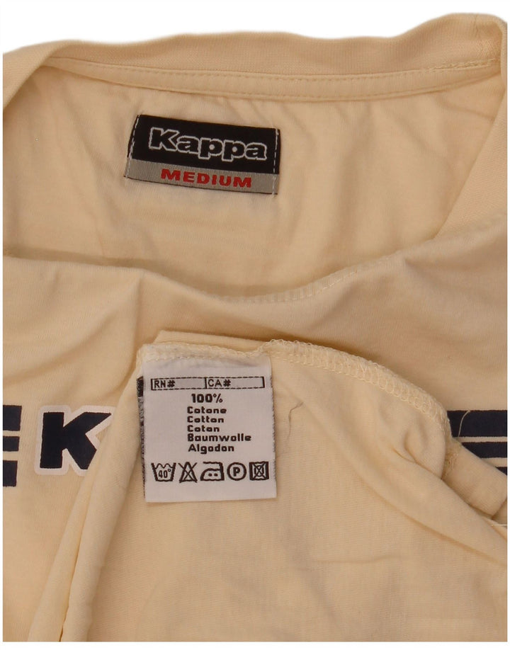 Kappa T-Shirt Graphique Homme Beige Moyen Coton