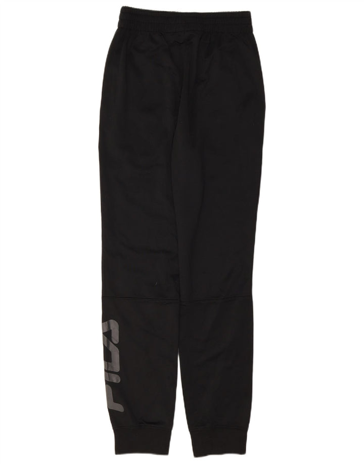 FILA Mens Graphic Tracksuit Trousers Joggers Medium  Black Polyester