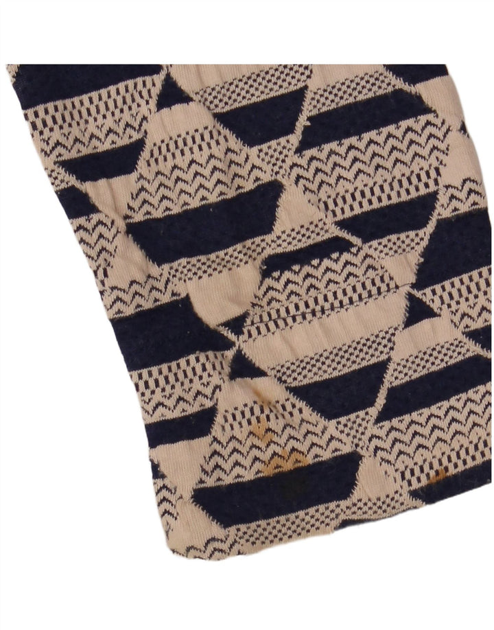 WHITE STUFF Robe droite à manches 3/4 pour femme UK 8 Small Beige Géométrique