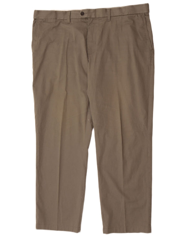 Marks & Spencer Pantalon Chino Droit Homme W44 L31 Kaki Coton