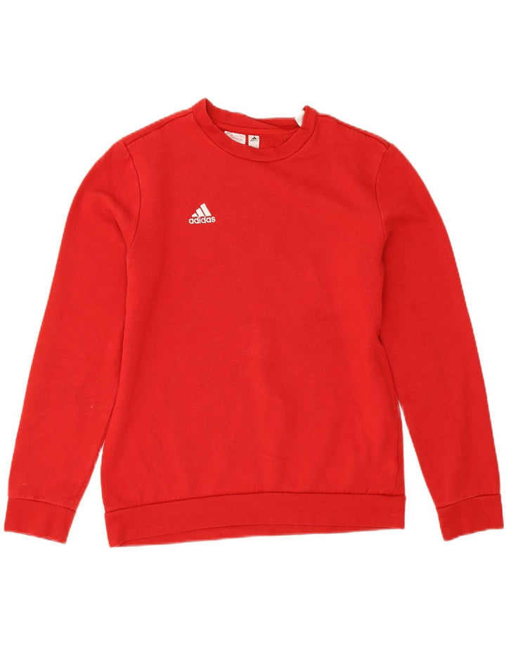 Adidas Sweatshirt Jumper Garçon 13-14 ans Rouge Coton