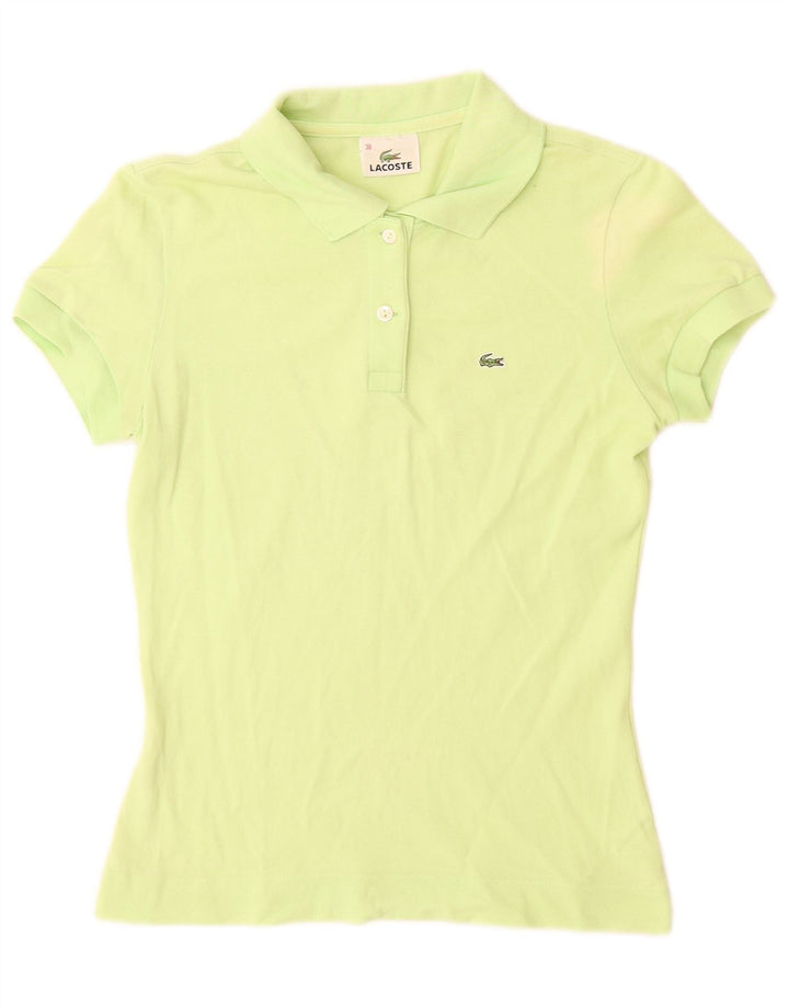 Lacoste Polo Femme Taille 38 Coton Vert Moyen