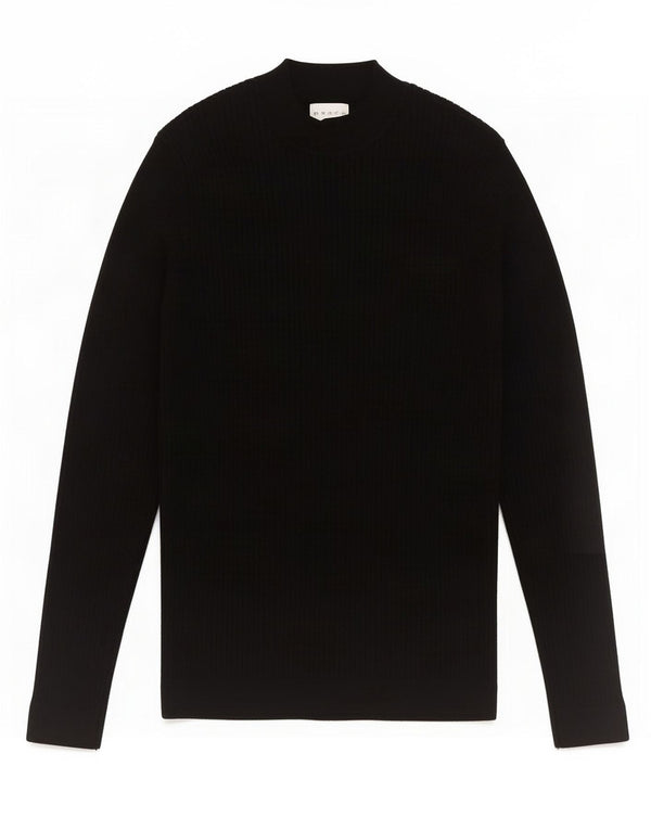 Zara Mens Turtle Neck Jumper Sweater Medium Black Viscose