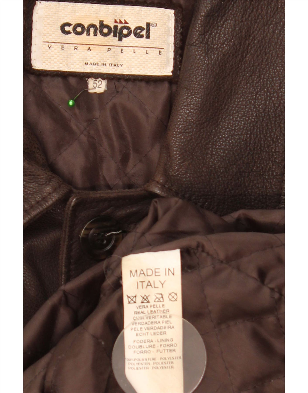 Conbipel Veste en Cuir Homme IT 52 XL Cuir Marron