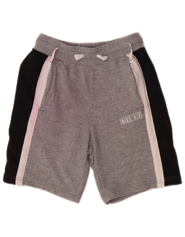 Nike Short de sport pour garçon 12-13 ans Large Gris Colorblock