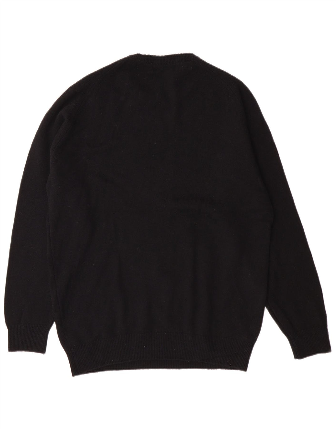 Marks & Spencer Pull à col rond pour homme en laine d'agneau noire Taille S