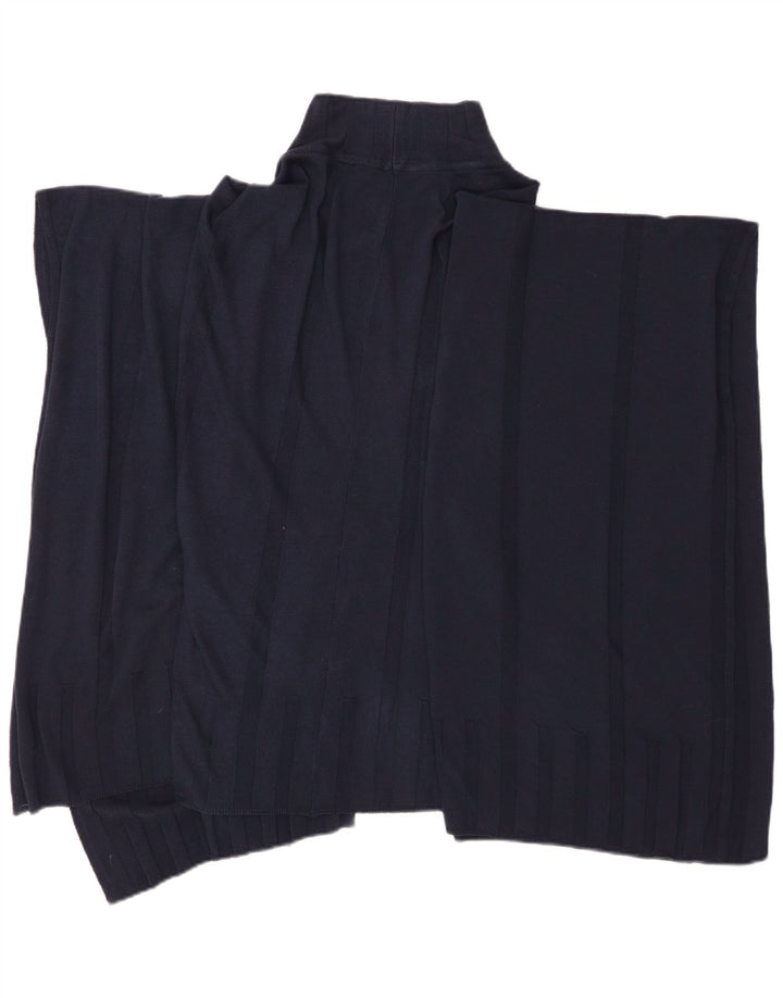 Marks & Spencer Poncho Jumper Femme Taille Unique Bleu Marine Viscose