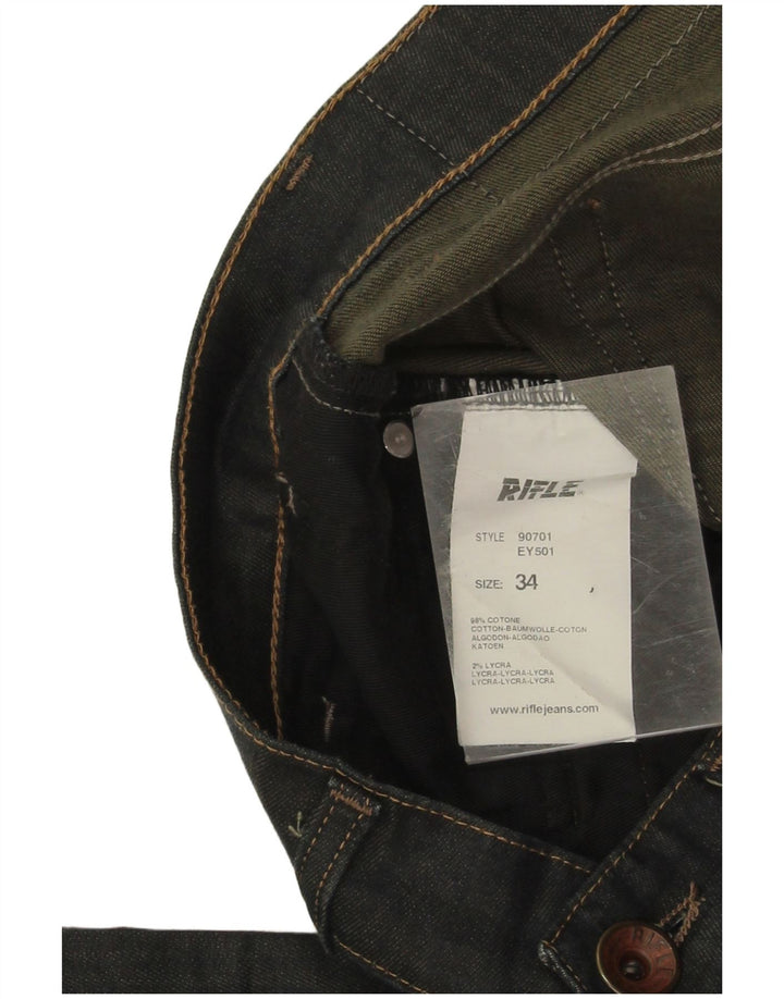 Rifle Jean droit homme W34 L32 gris coton