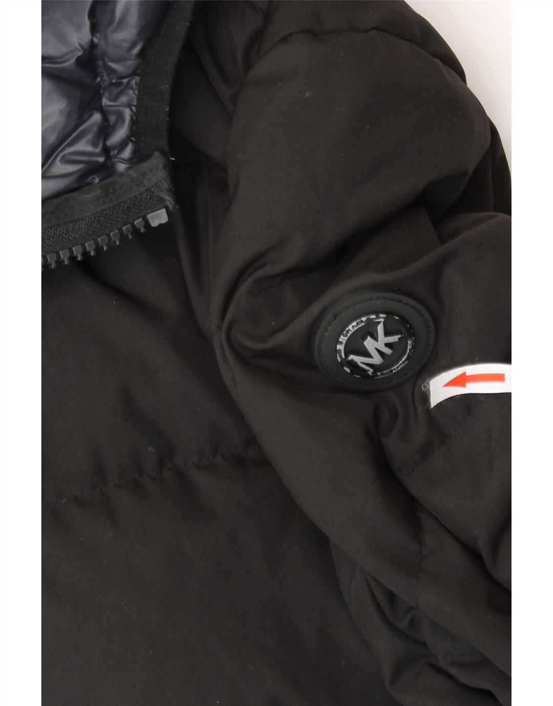 Michael Kors Veste matelassée à capuche pour homme UK 40 Large Noir Polyester