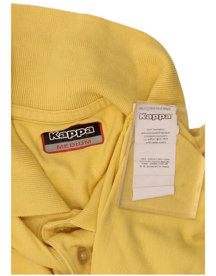 KAPPA Polo Homme Jaune Moyen Coton