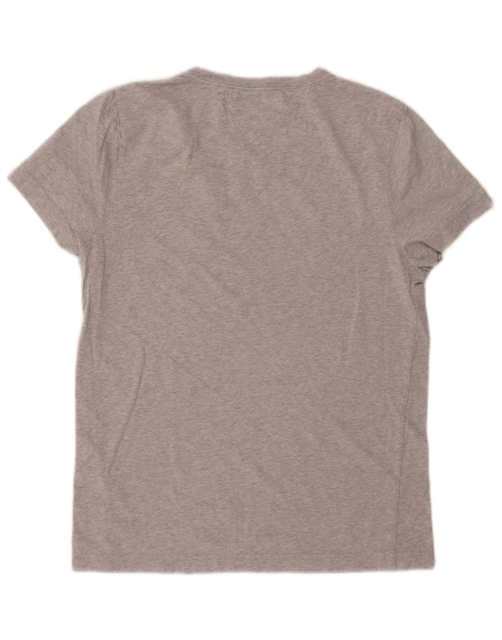 TOMMY HILFIGER T-Shirt Homme Top XS Gris Moucheté Coton