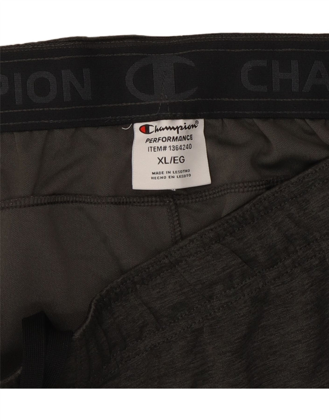 CHAMPION Pantalon de survêtement pour homme Pantalon de jogging XL Gris Colorblock Polyester