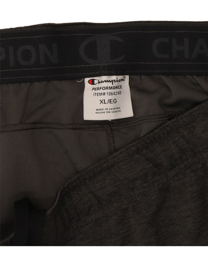 CHAMPION Pantalon de survêtement pour homme Pantalon de jogging XL Gris Colorblock Polyester