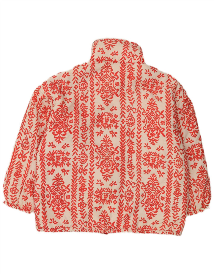 Belfe & Femme Veste réversible à capuche surdimensionnée IT 42 Rouge moyen floral