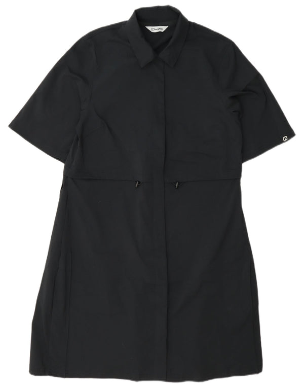 Berghaus Robe chemise à manches courtes pour femme UK 8 Small Bleu marine