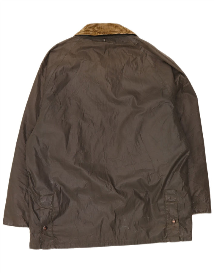 Veste en coton ciré homme vintage UK 40 Grand Vert