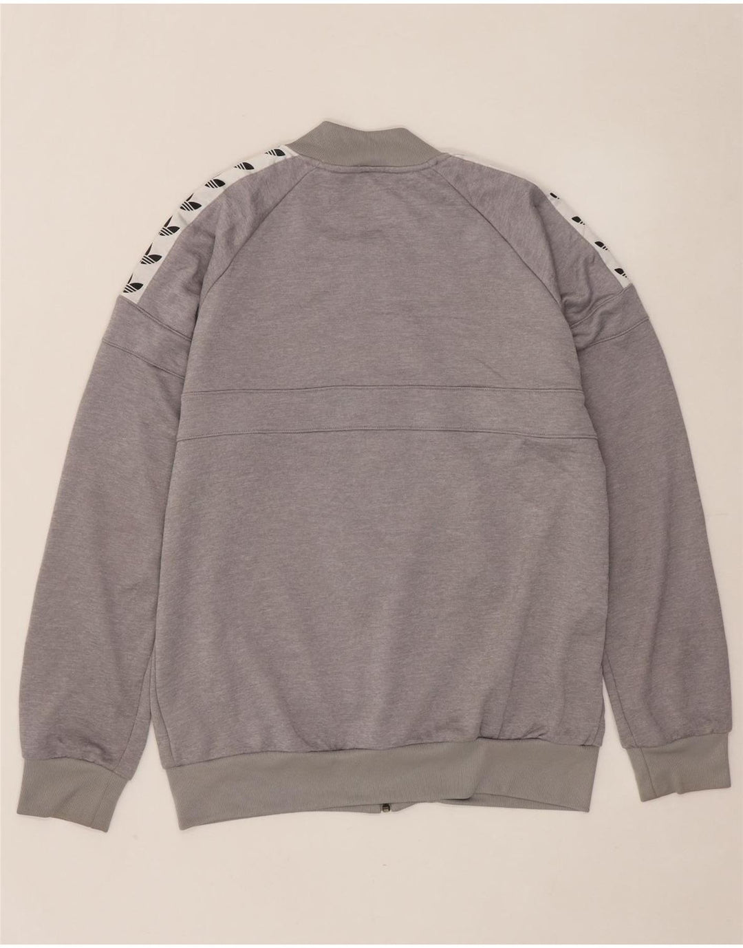 ADIDAS Veste de survêtement graphique pour hommes, grand, gris, color block, polyester
