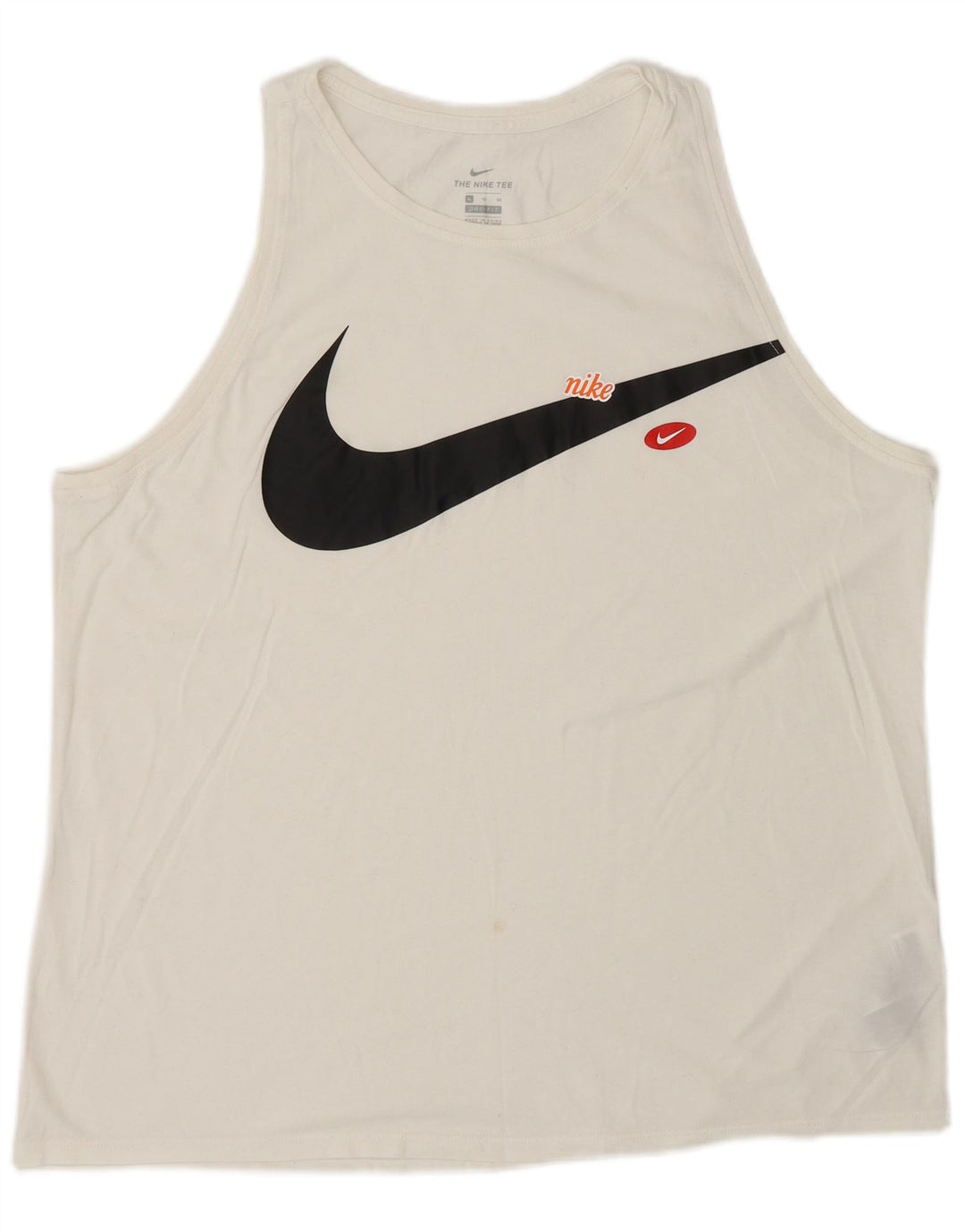 Nike Hommes Dri Fit Graphic Débardeur Blanc Moyen Coton