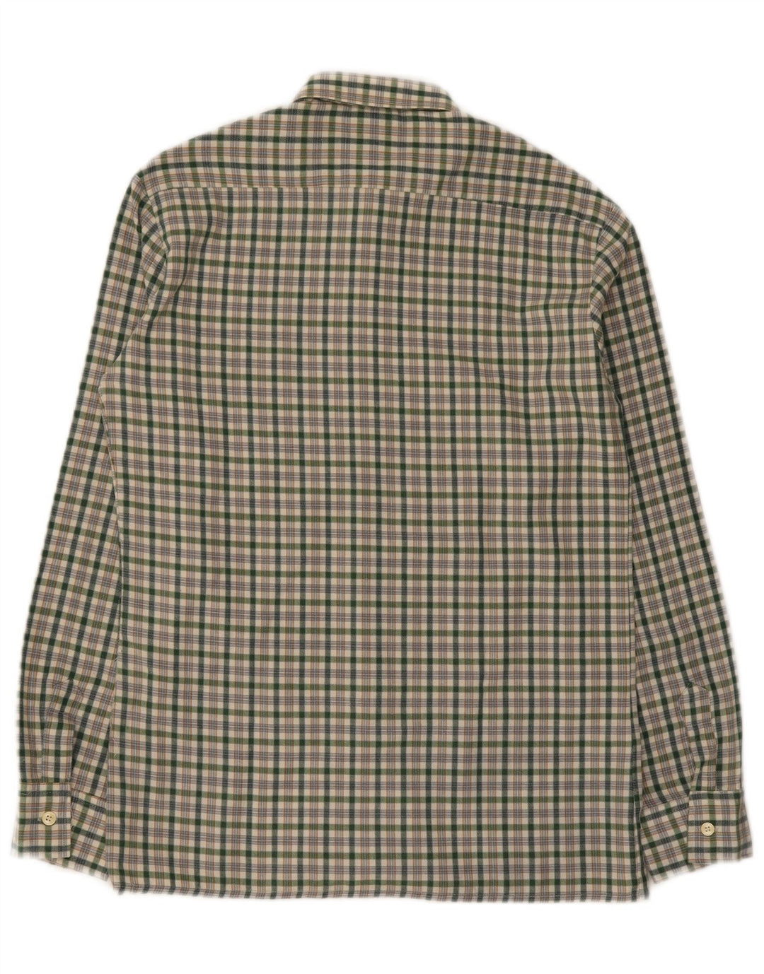 chemise en flanelle vintage pour hommes petit polyester à carreaux verts