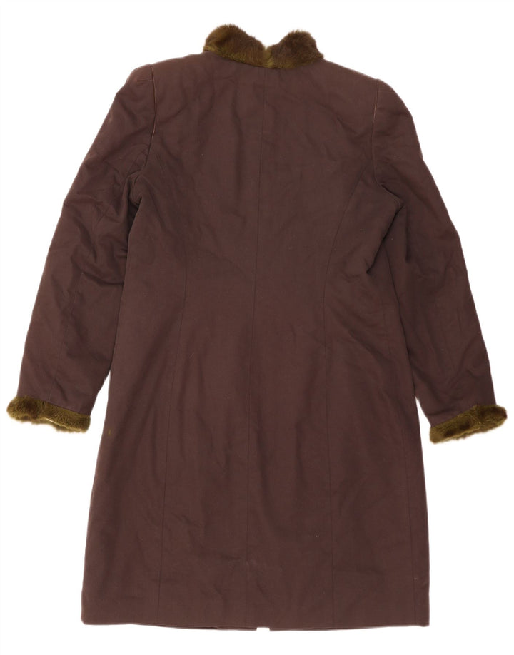 Hugo Boss Pardessus pour femme UK 16 Large Marron Coton