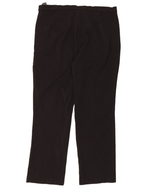 Marks & Spencer Pantalon décontracté pour femme UK 14 Large W34 L30 Noir Polyester