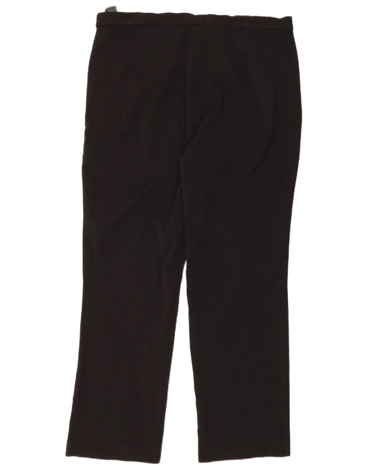 Marks & Spencer Pantalon décontracté pour femme UK 14 Large W34 L30 Noir Polyester