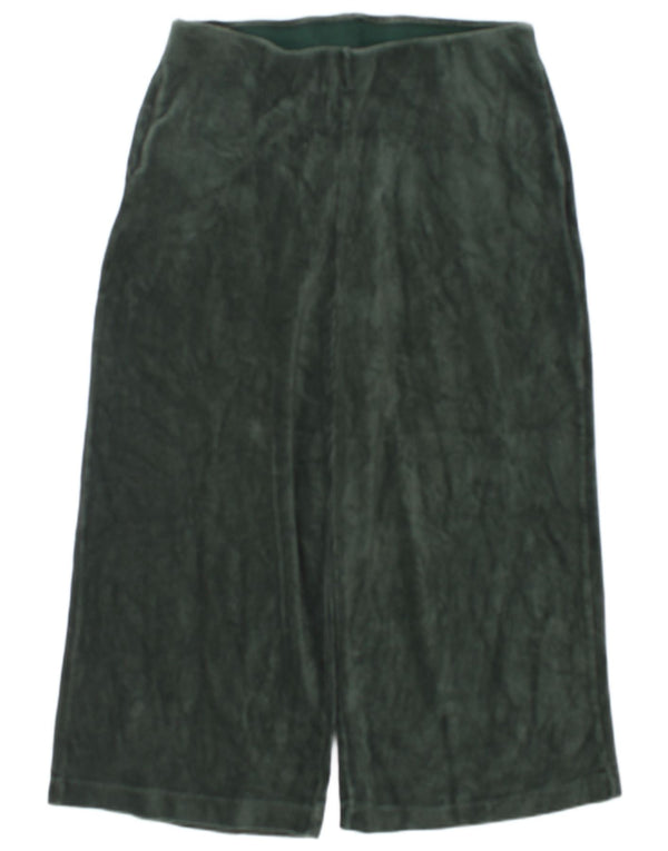 Marks & Spencer Pantalon de survêtement Capri pour femme UK 20 2XL Vert Coton