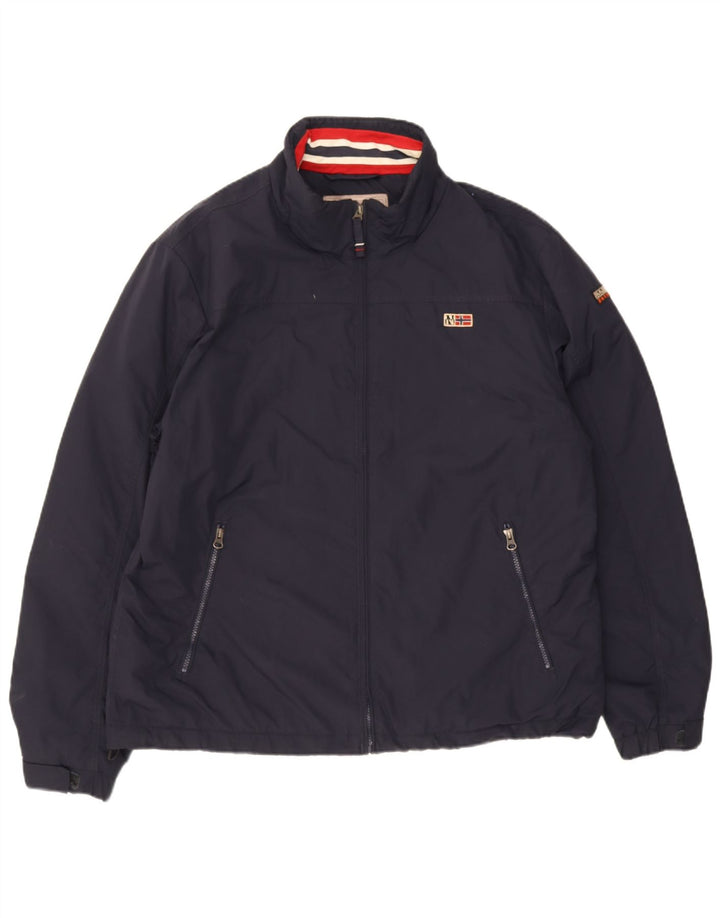 Napapijri Veste Bomber Homme UK 44 2XL Bleu Marine