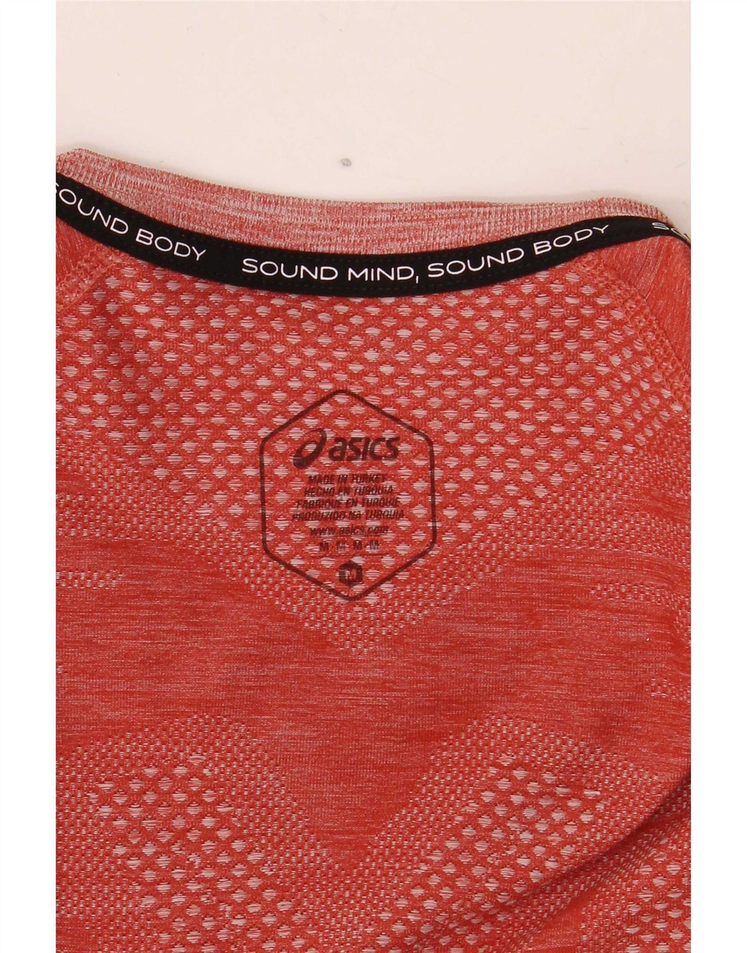 Asics T-Shirt Homme Rouge Moyen Colourblock