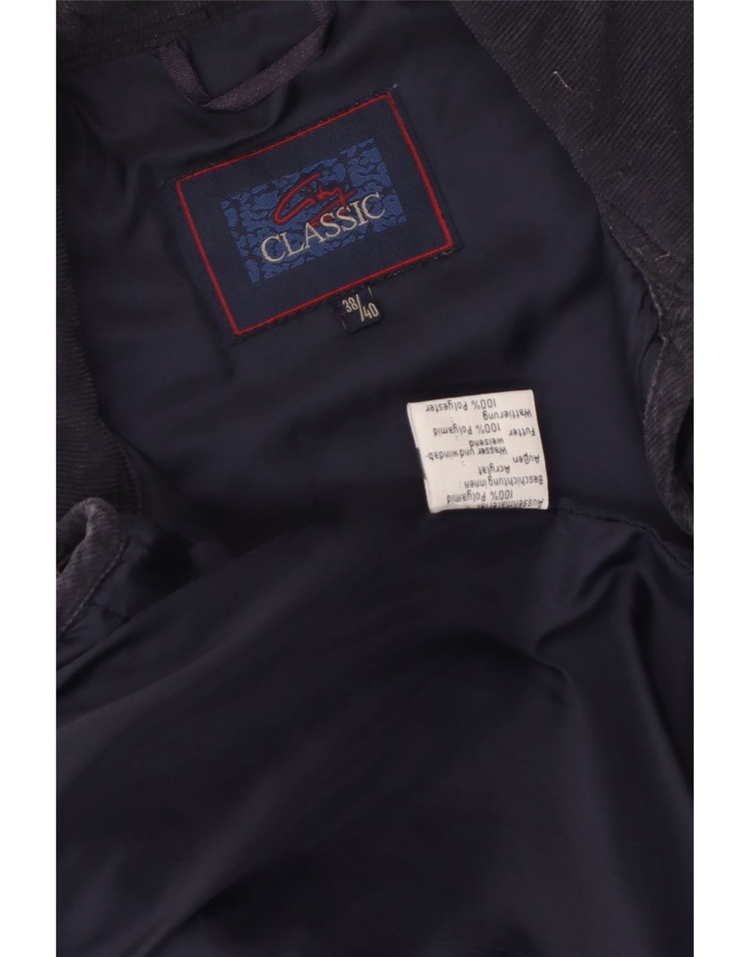 veste matelassée coupe ample femme vintage EU 38/40Polyamide bleu marine moyen