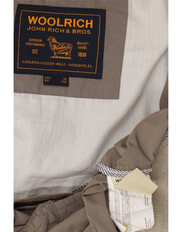 Woolrich Veste Bomber Homme UK 42 XL Beige Polyester