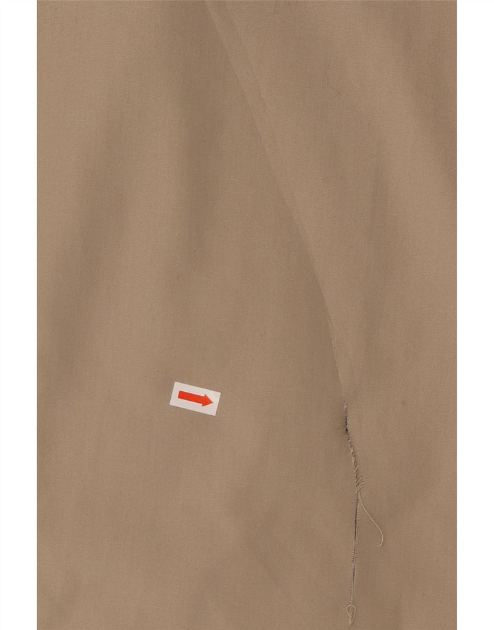 VINTAGE Femmes Oversize Fausse Fourrure Pardessus EU 40 Polyester Beige Moyen