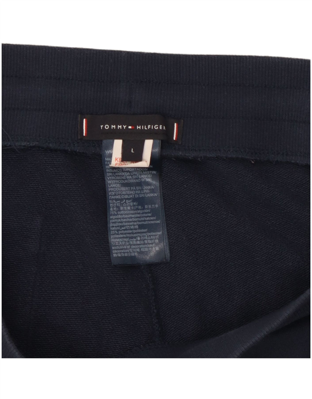 Tommy Hilfiger Pantalon de survêtement graphique pour homme Bleu marine Taille L