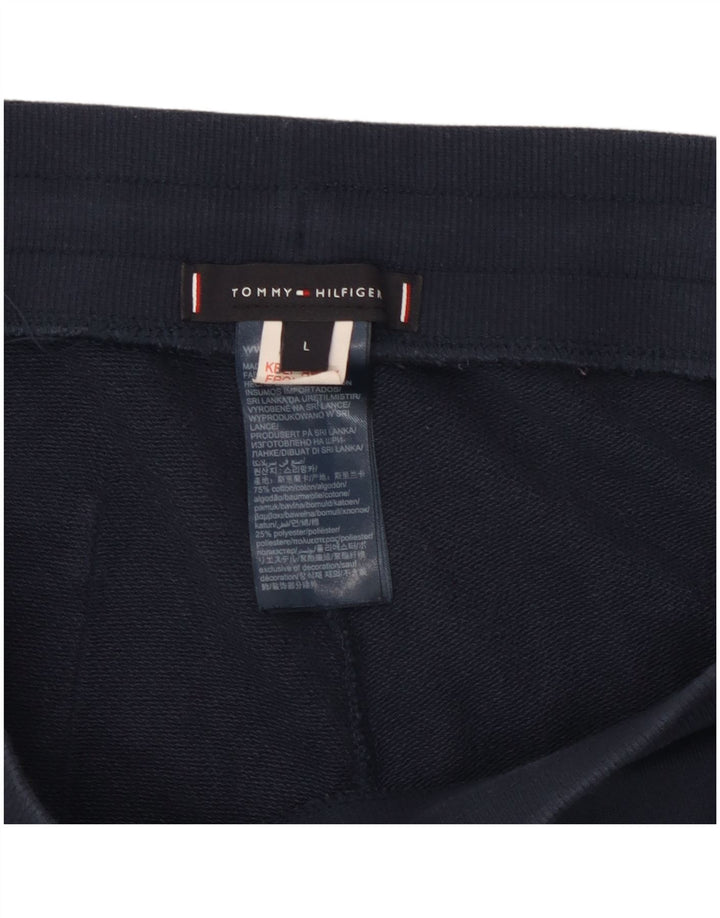 Tommy Hilfiger Pantalon de survêtement graphique pour homme Bleu marine Taille L